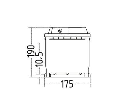 Low Height 12V 105AH Jenox AGM Leisure Battery