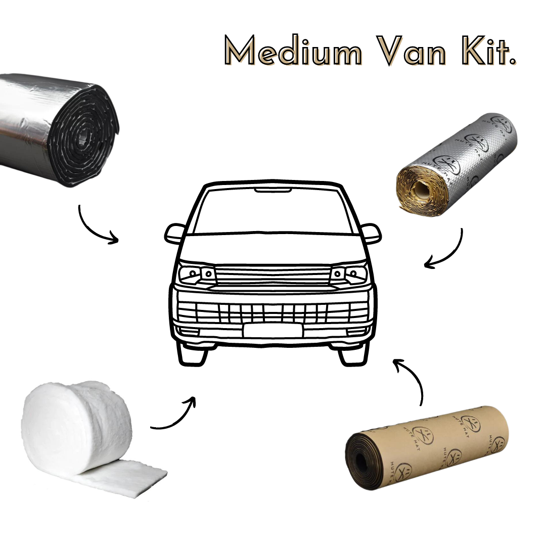 Medium Van Sound Deadening, Insulation and Carpet Lining Kit