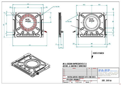 FASP Mercedes Vito Single Seat Swivel Base (Pre 2003)