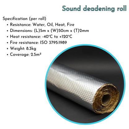 Medium Van Campervan Insulation & Sound Deadening Kit