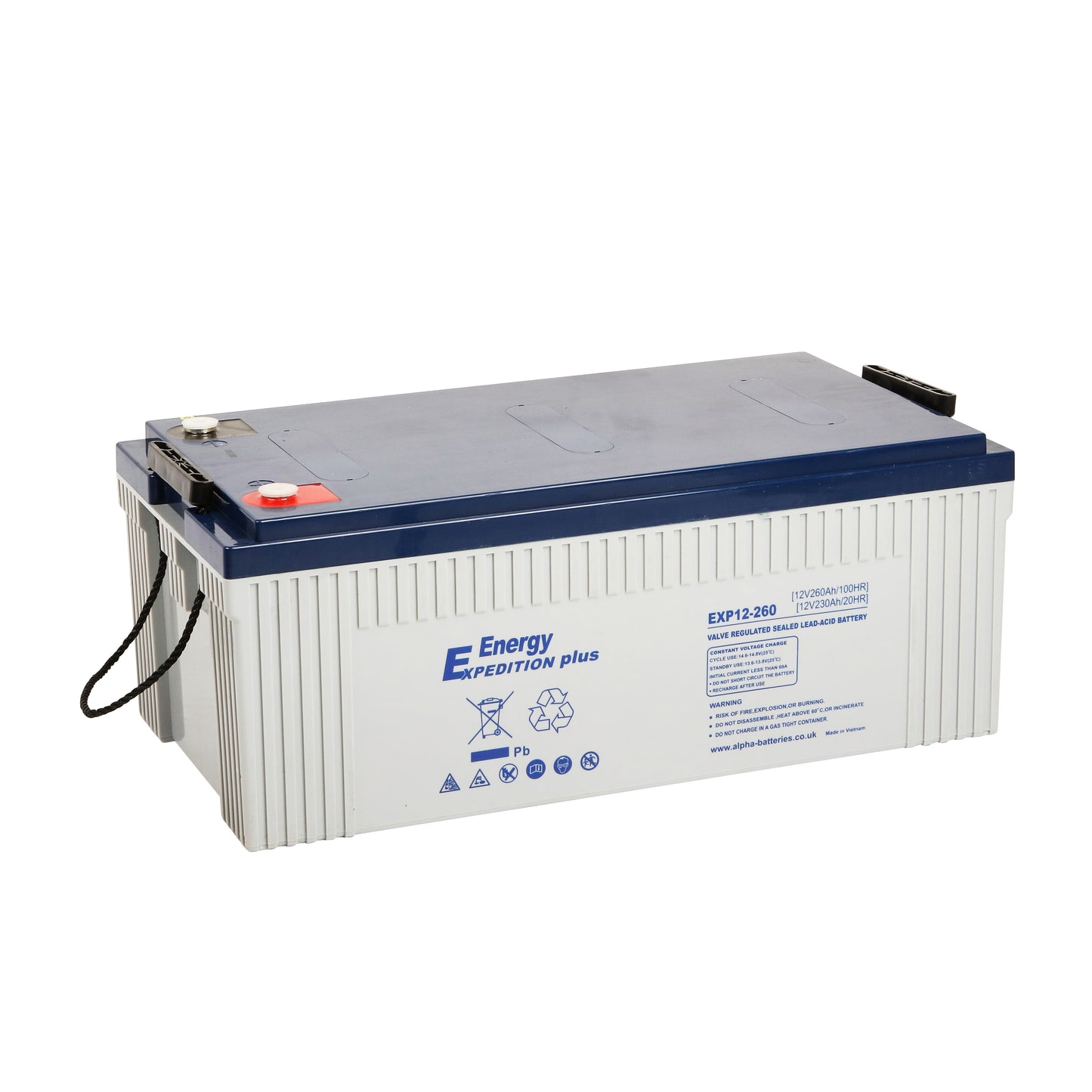 12v 260ah Expedition Plus Agm Deep Cycle Leisure Battery (Exp12-260)