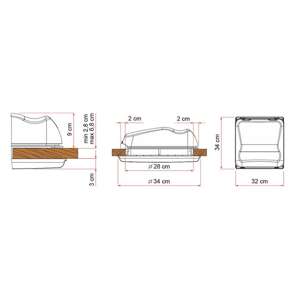 Fiamma Rooflight Vent 28 F