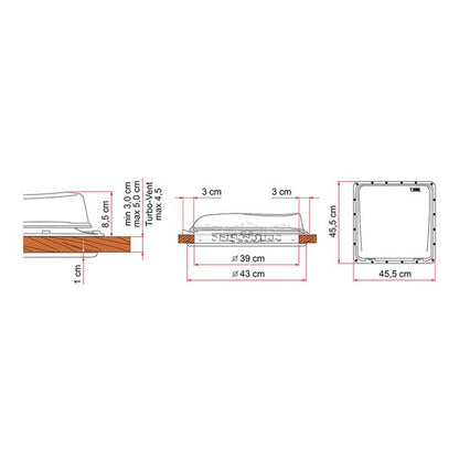 Fiamma Rooflight 40 x 40