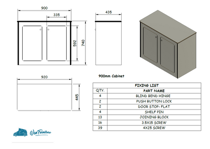 Buffalo Board Sliding Bed & Cabinet Bundle - Universal Kit