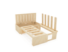 Low Height Plain Ply L Shaped Universal Bed