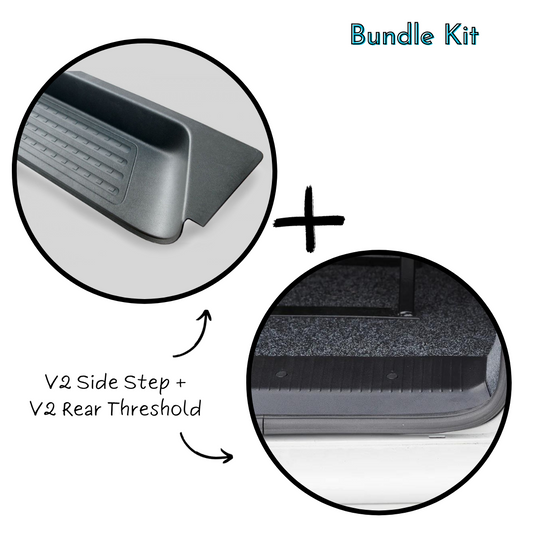 VW T5/T6 V2 Side Steps & Threshold Cover BUNDLE
