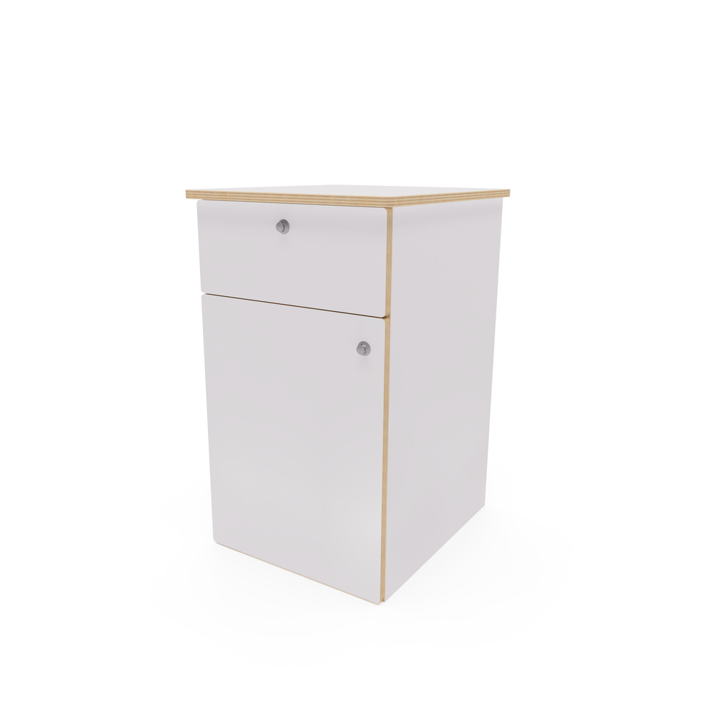 Small Laminated Ply Side Cabinet With Fridge Pod