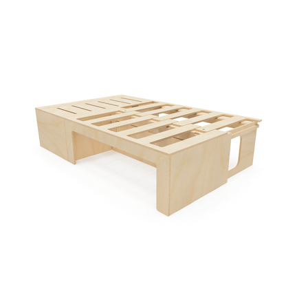 Plain Ply L Shaped Universal Bed