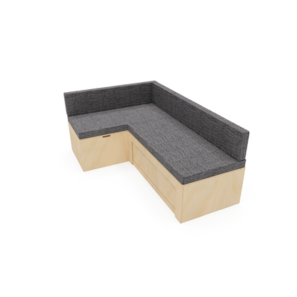 Plain Ply L Shaped Universal Bed