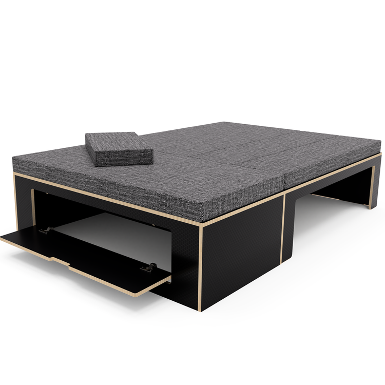 Low Height Buffalo/Hex L Shaped Universal Bed