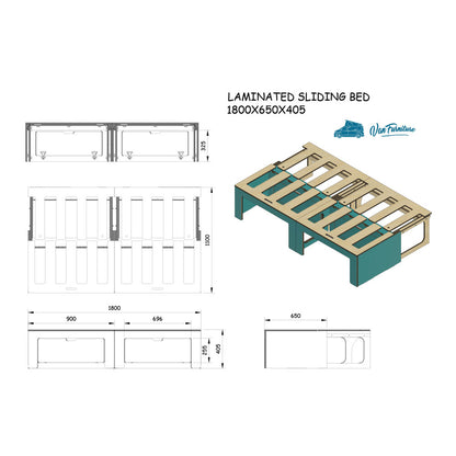 Laminated Ply Sliding Bed