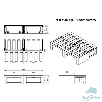 Low Height Buffalo Board Ply Sliding Bed