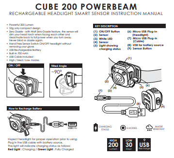 CUBE 200 HEADLIGHT