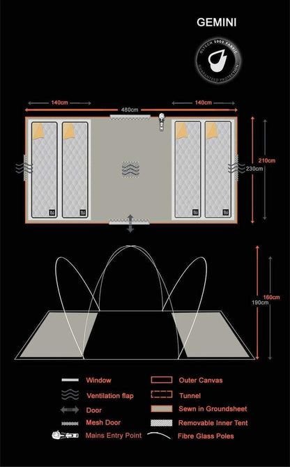 Gemini 4 Berth Tent