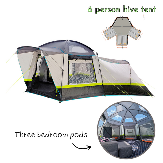 Hive 6 Berth Poled Tent