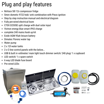 VW T5/6 Campervan Kitchen interior Plug & Play