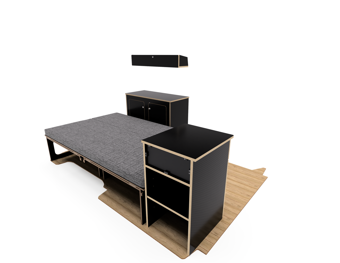 Buffalo Board Sliding Bed & Cabinet Bundle - Universal Kit