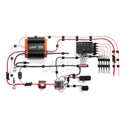 20A DC-DC & 12V Accessory Complete Camper Van Kit